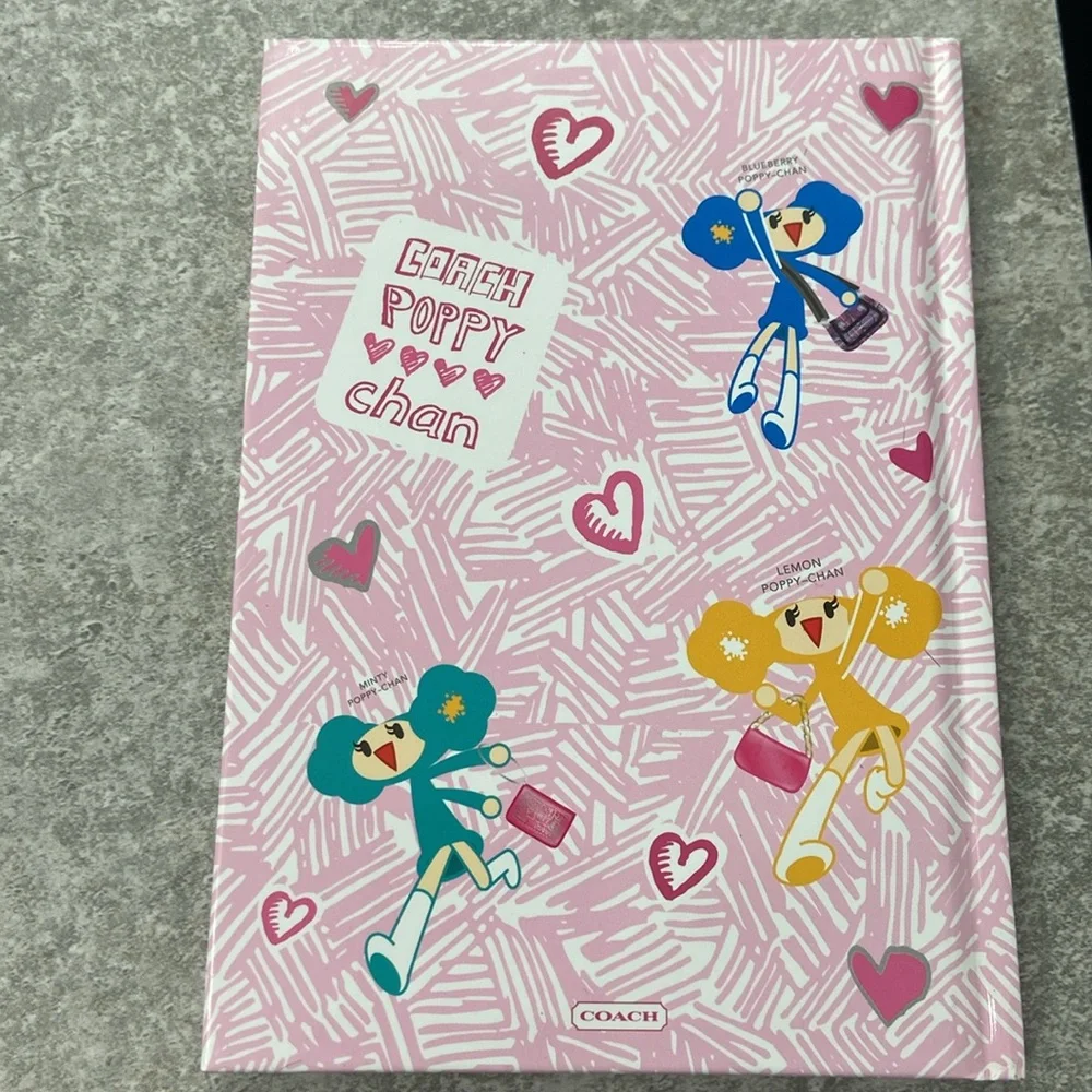 Coach Pink Poppy Patterned Hardcover Notebook